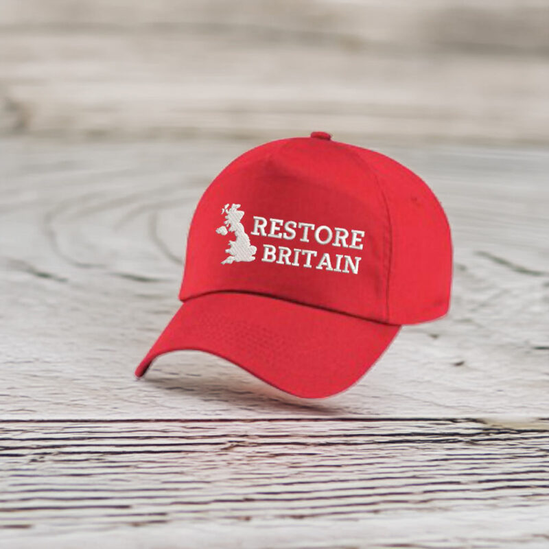 Embroidered Restore Britain Party Hat