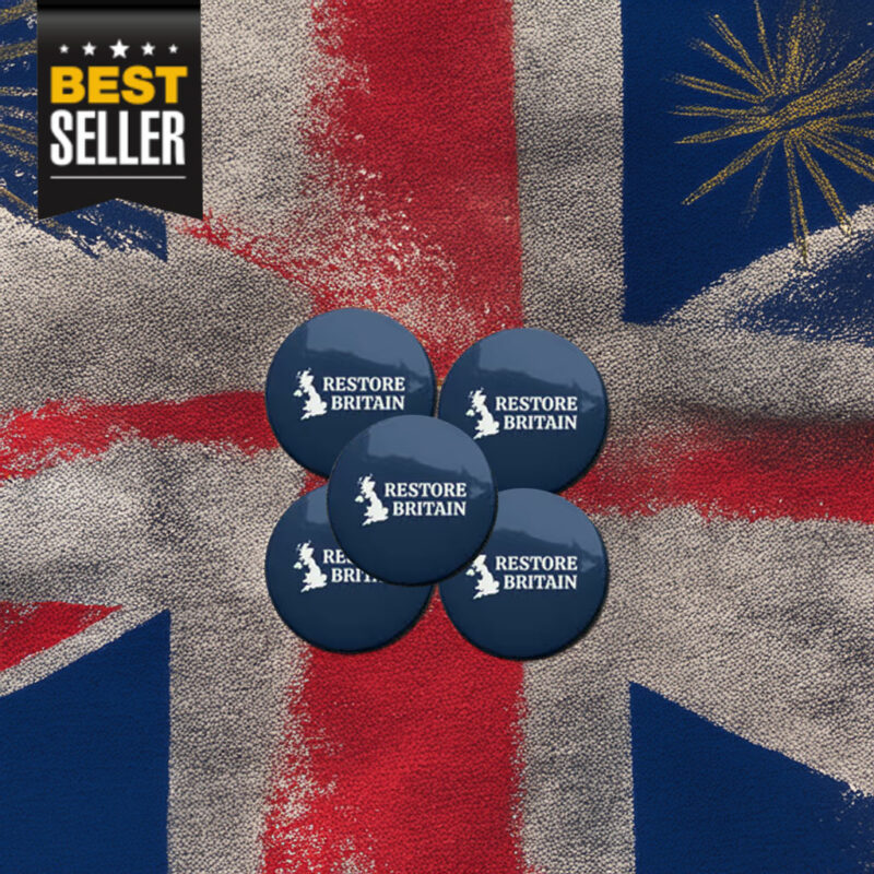 Restore Britain Set of Pin Buttons