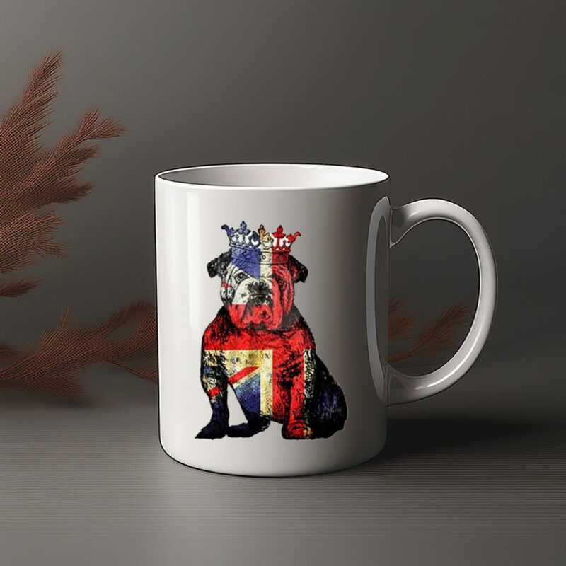 British Bulldog Union Jack Crown Jubilee Mug