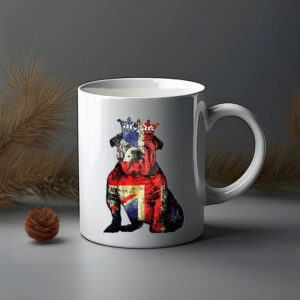 British Bulldog Union Jack Crown Jubilee Mug