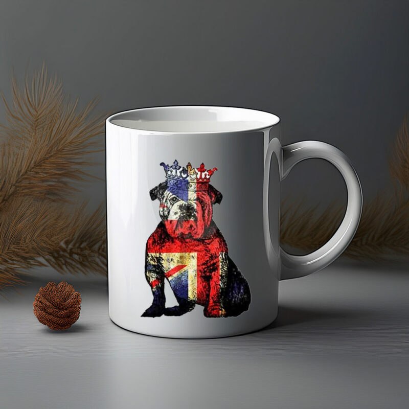 British Bulldog Union Jack Crown Jubilee Mug