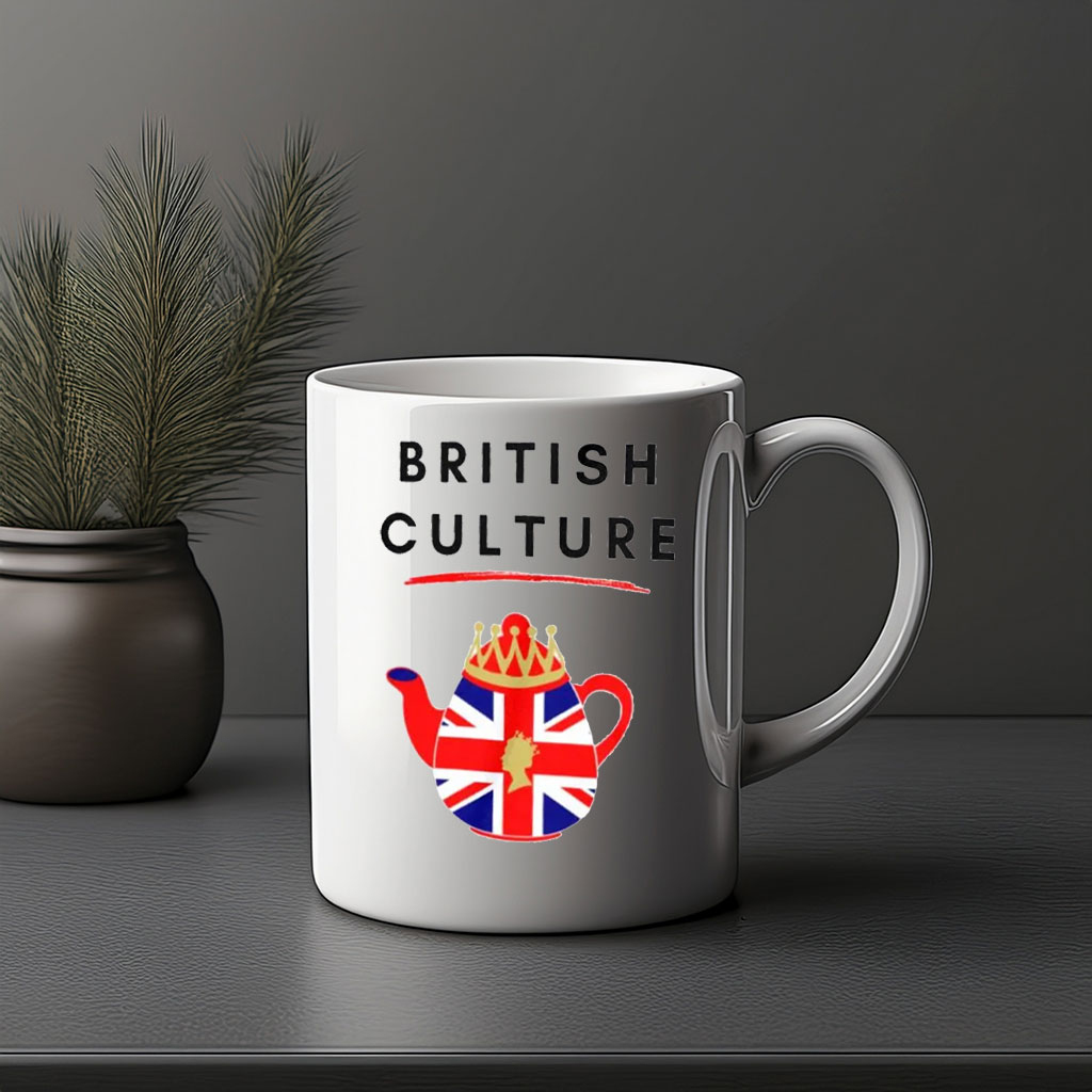 British Culture Union Jack Teapot Mug