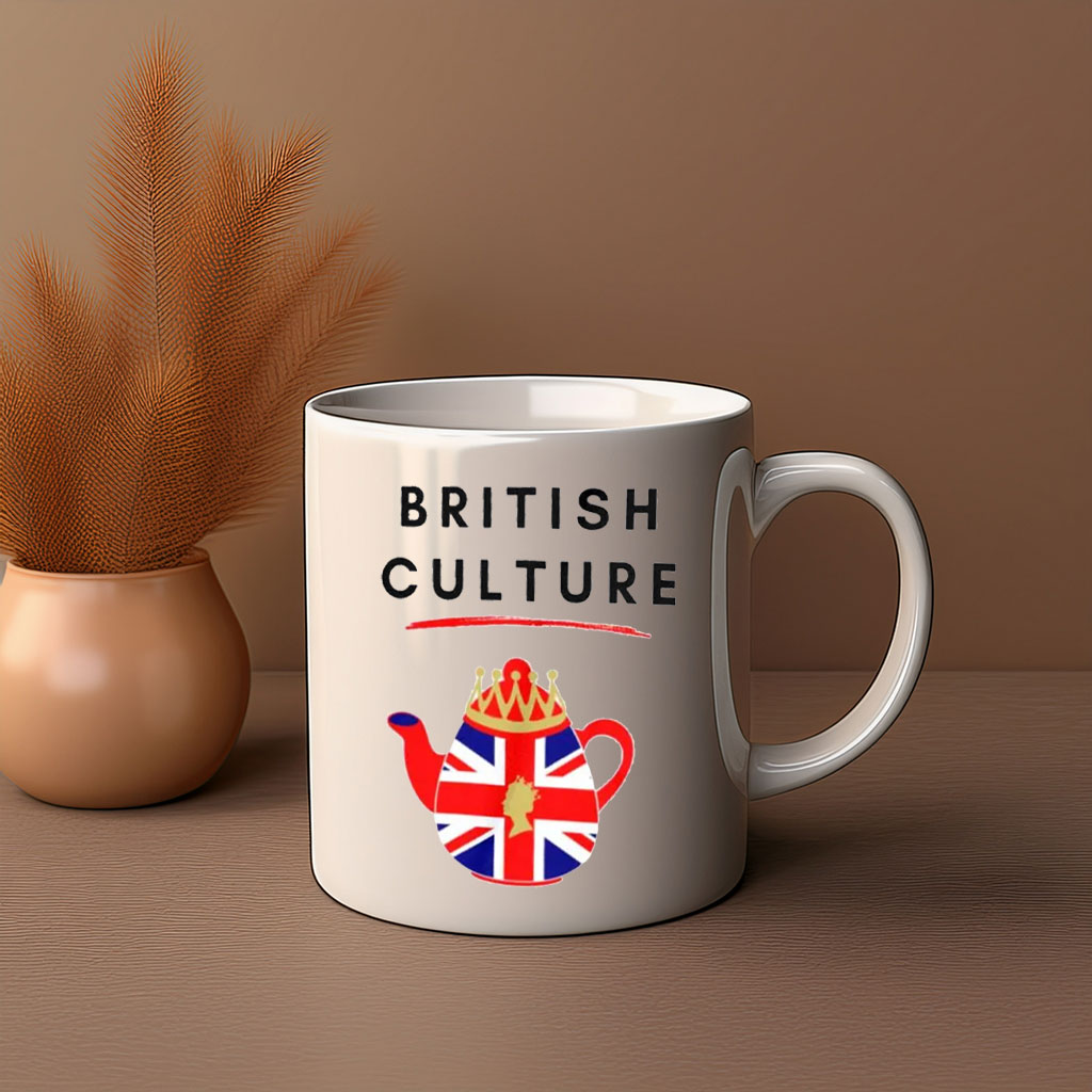 British Culture Union Jack Teapot Mug