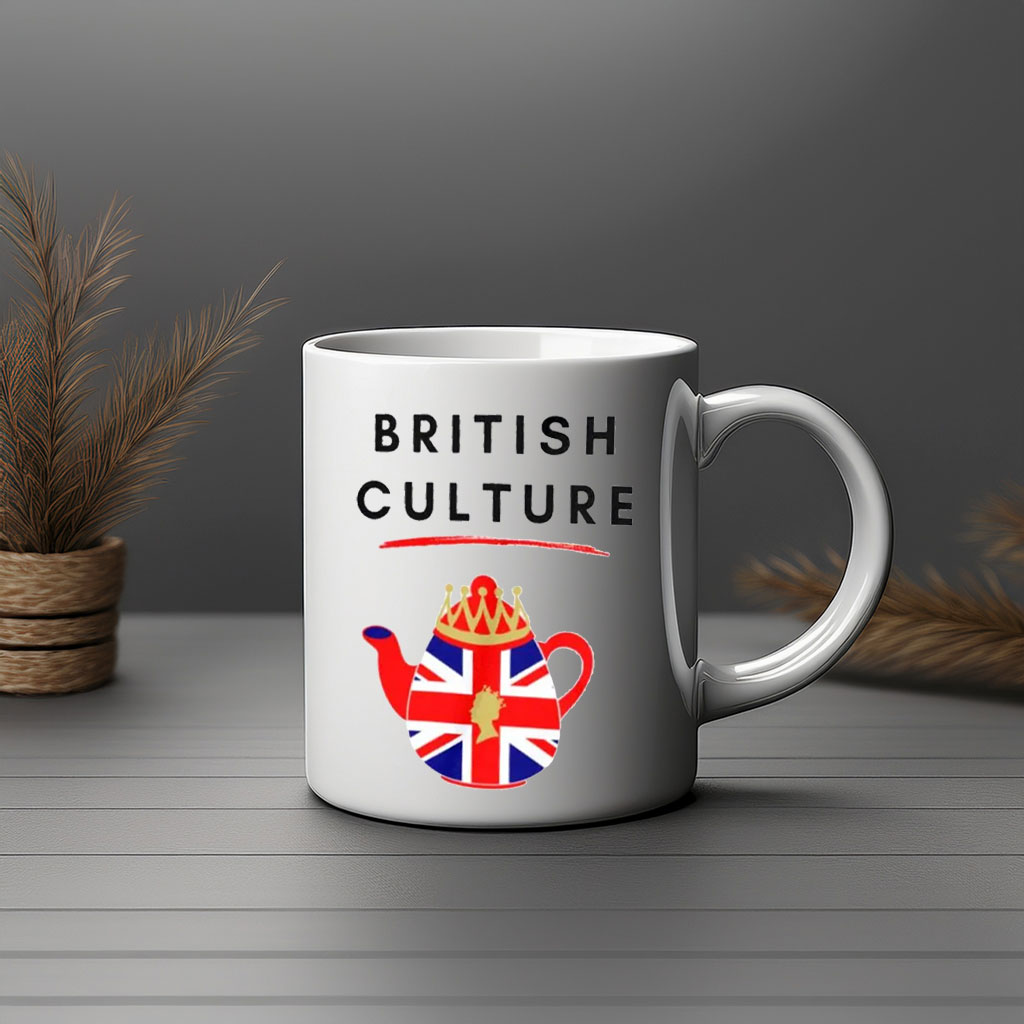 British Culture Union Jack Teapot Mug
