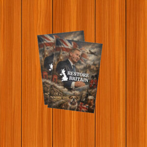British Icons Restore Britain Montage Sticker