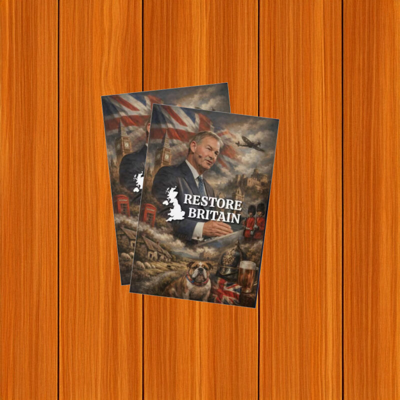 British Icons Restore Britain Montage Sticker