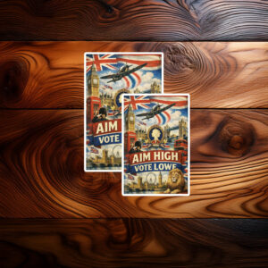 British London Landmarks Sticker