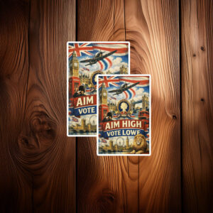 British London Landmarks Sticker