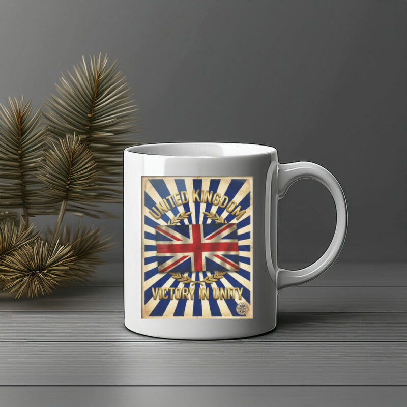British Patriotic Union Jack Vintage Wartime Mug