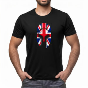 British Spartan Helmet Graphic T-Shirt