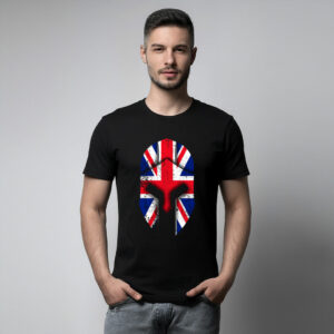 British Spartan Helmet Graphic T-Shirt