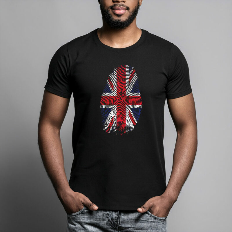 British Thumbprint Graphic T-Shirt