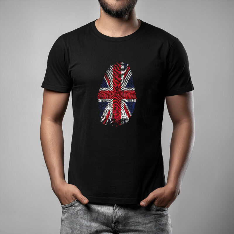 British Thumbprint Graphic T-Shirt