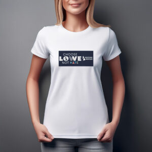 Choose Love Not Hate Restore Britain T-Shirt