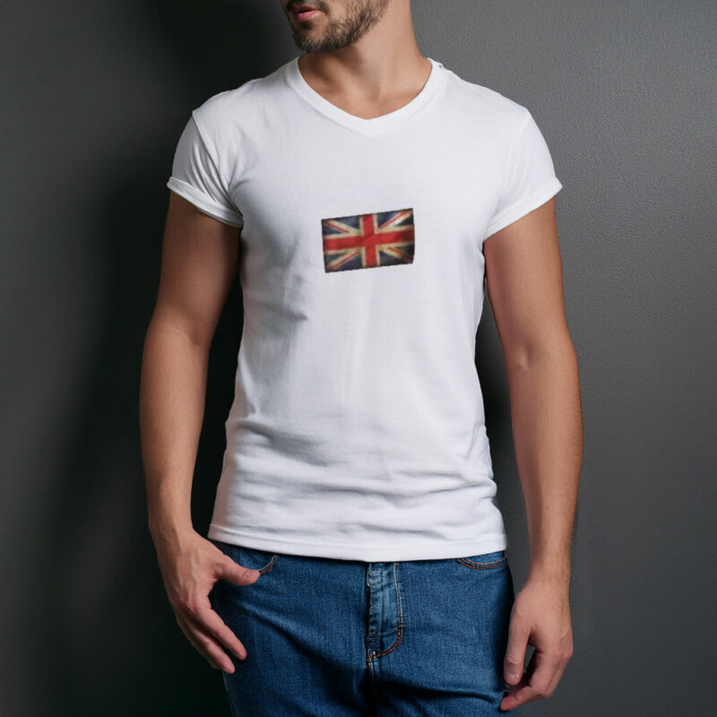 Distressed Union Jack Flag Graphic T-Shirt