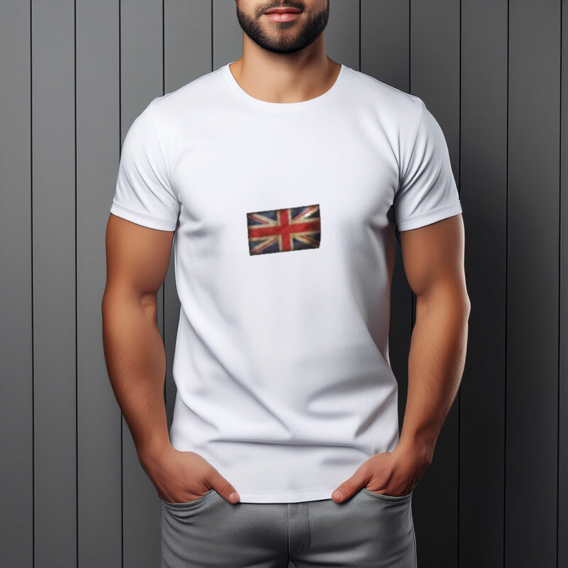 Distressed Union Jack Flag Graphic T-Shirt