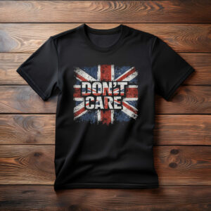 Don’t Care Union Jack Graphic Tee
