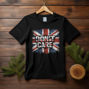Don’t Care Union Jack Graphic Tee