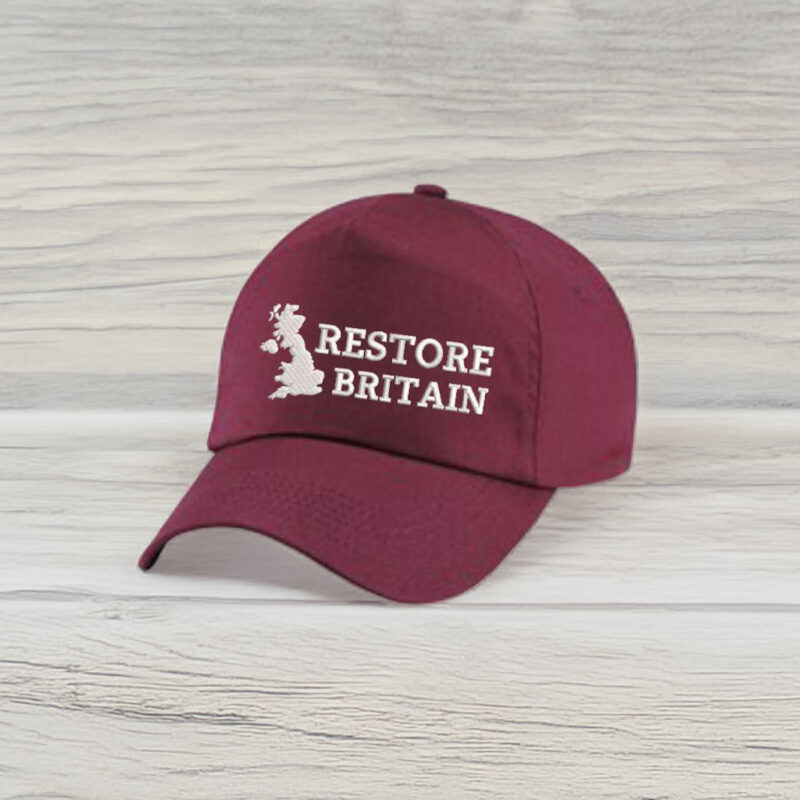Embroidered Restore Britain Party Hat