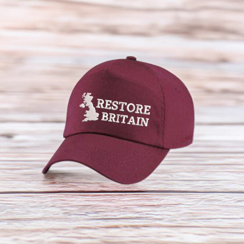 Embroidered Restore Britain Party Hat