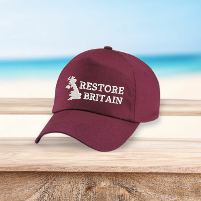 Embroidered Restore Britain Party Hat