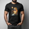 English Bulldog Howling At The Moon Graphic T-Shirt
