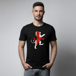 English Lion Graphic T-Shirt