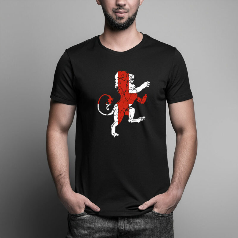 English Lion Graphic T-Shirt