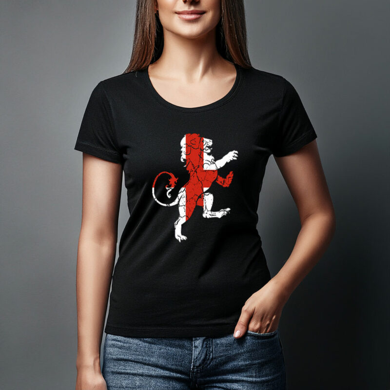 English Lion Graphic T-Shirt