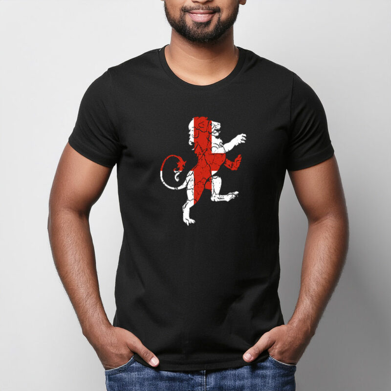 English Lion Graphic T-Shirt