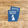 Restore Britain 2026 Blue Sticker