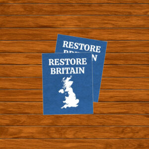 Restore Britain 2026 Blue Sticker