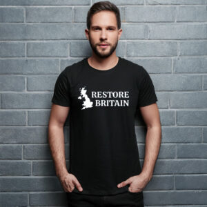 Restore Britain 2026 UK Map T-Shirt