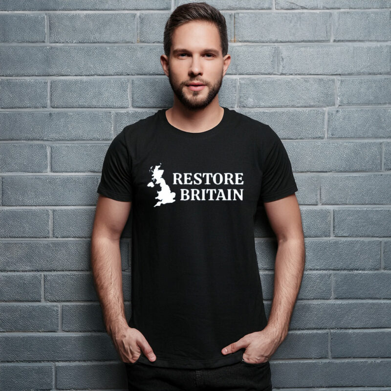 Restore Britain 2026 UK Map T-Shirt