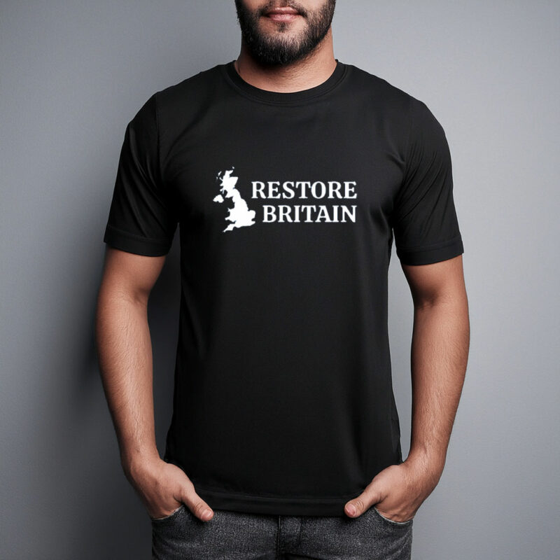 Restore Britain 2026 UK Map T-Shirt
