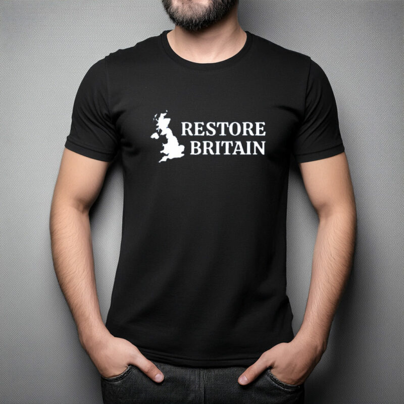 Restore Britain 2026 UK Map T-Shirt