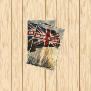 Restore Britain Aim High Vote Lowe Framed 2026 Sticker