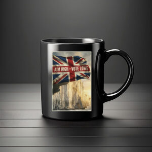 Restore Britain Aim High Vote Lowe Framed Mug
