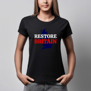 Restore Britain Black RWB T-Shirt