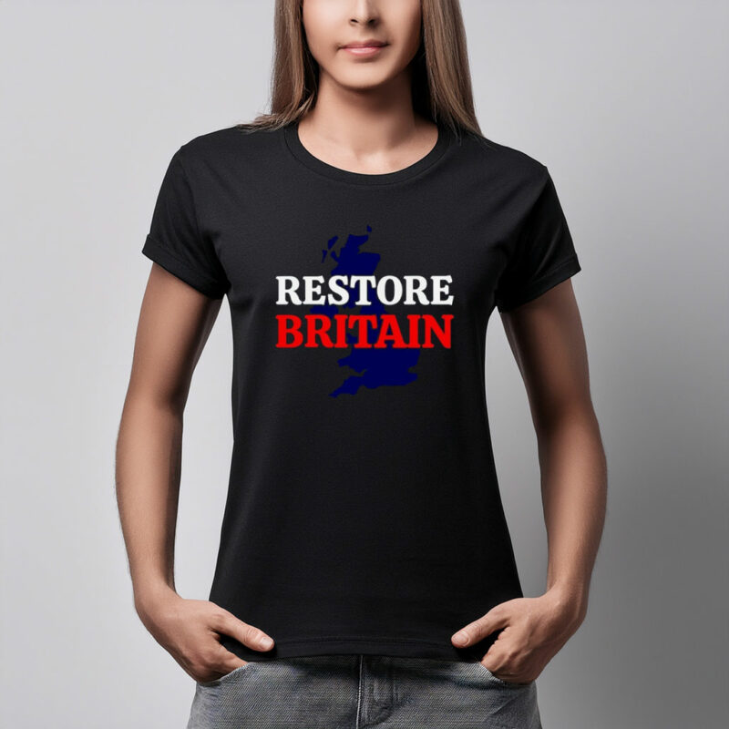 Restore Britain Black RWB T-Shirt