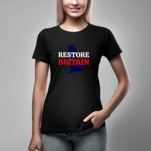 Restore Britain Black RWB T-Shirt