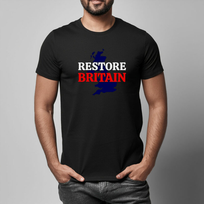 Restore Britain Black RWB T-Shirt