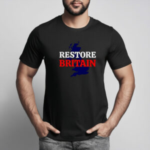 Restore Britain Black RWB T-Shirt