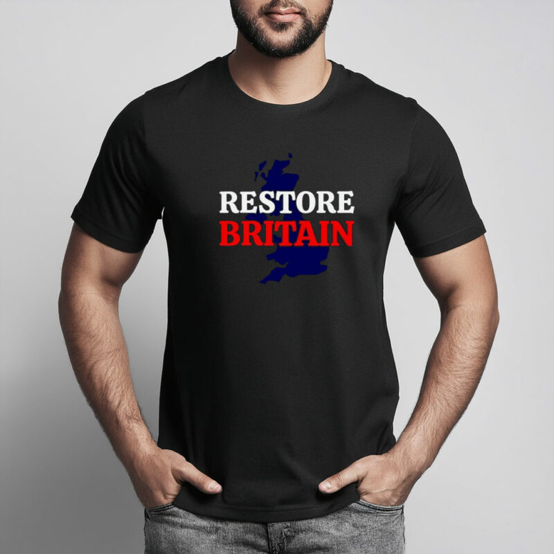 Restore Britain Black RWB T-Shirt