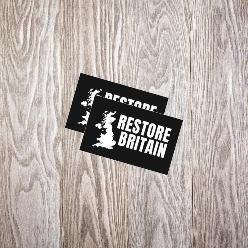 Restore Britain Bold Map Sticker