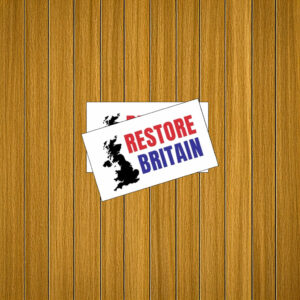 Restore Britain Bold Text Sticker