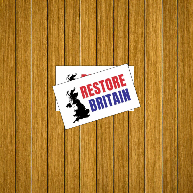 Restore Britain Bold Text Sticker