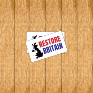 Restore Britain Bold Text Sticker