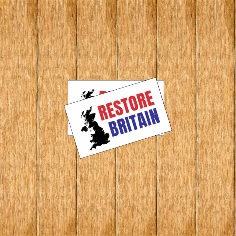 Restore Britain Bold Text Sticker