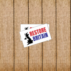 Restore Britain Bold Text Sticker